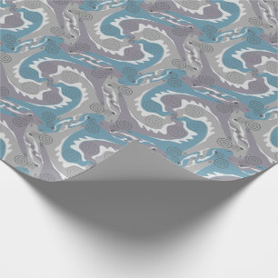 Gestileerde Draaiende Hazen Tessellatie 3 Inpakpap Cadeaupapier