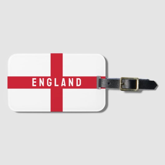 Gestileerde Engelse vlag Bagagelabel (Voorkant (horizontaal))