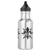 "Gestileerde Fleur-de-lis" Waterfles (Rechts)