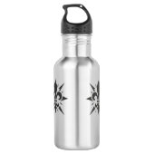 "Gestileerde Fleur-de-lis" Waterfles (Achterkant)
