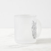 Gestileerde Fox Frosted Glass Mok (Voorkant rechts)
