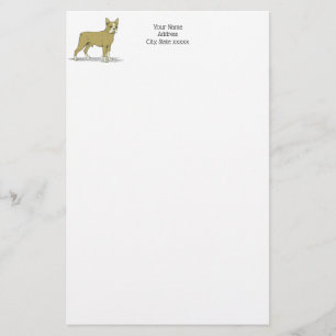 gestileerde Franse Bulldog C Briefpapier