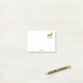 gestileerde Franse Bulldog C Post-it® Notes (Op bureau)