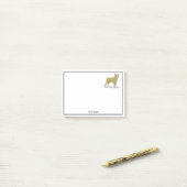 gestileerde Franse Bulldog C Post-it® Notes (Op bureau)