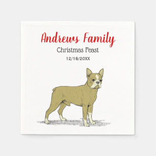  gestileerde Franse Bulldog C Servet