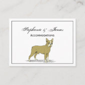  gestileerde Franse Bulldog C Visitekaartje (Voorkant)