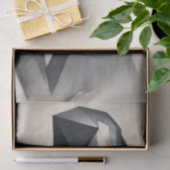 Gestileerde futuristische metallic vrouw tissuepapier (Geschenk)