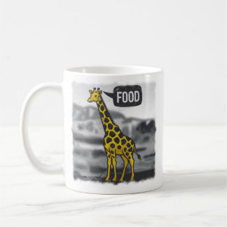 Gestileerde giraffe koffiemok