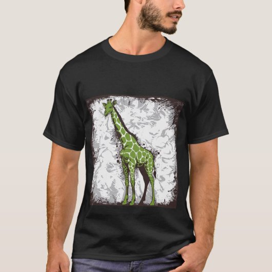 Gestileerde giraffe t-shirt (Voorkant)