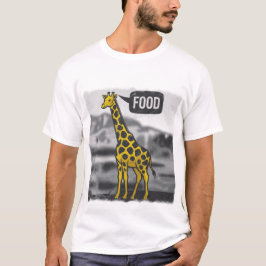 Gestileerde giraffe t-shirt