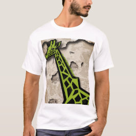 Gestileerde giraffe t-shirt