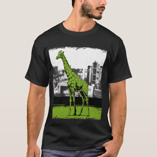 Gestileerde giraffe t-shirt (Voorkant)