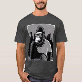 Gestileerde gorilla t-shirt