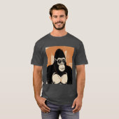 Gestileerde gorilla t-shirt (Voorkant volledig)