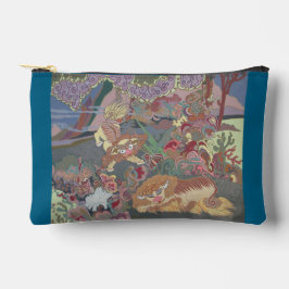 Gestileerde honden spelen in de tuin etui