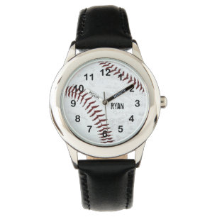 gestileerde honkbal - rood stikken horloge