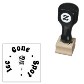 Gestileerde Icecream Cone Loyalty Logo Rubberstempel (Gestempeld)