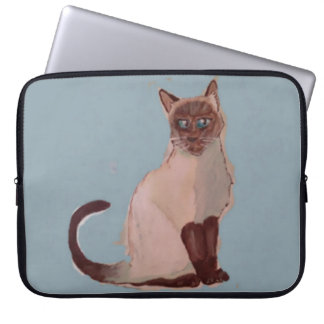 Gestileerde katposter laptop sleeve