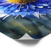 Gestileerde korenbloemen, wilde bloemen poster (Hoek)