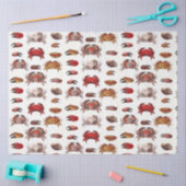  gestileerde krabben en krabben tissuepapier (Craft)