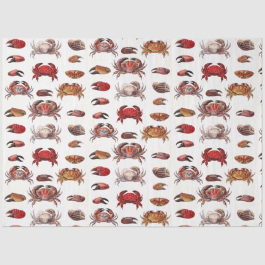  gestileerde krabben en krabben tissuepapier (Voorkant)