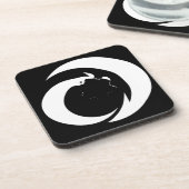 Gestileerde letter "A" monogram Art Bier Onderzetter (Linkerzijde)