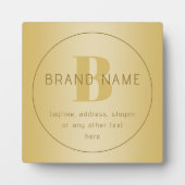 Gestileerde moderne minimale gouden retour adres fotoplaat (Voorkant)