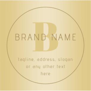 Gestileerde moderne minimale gouden retour adres sticker