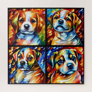 Gestileerde Moppige Pups Legpuzzel