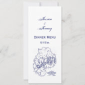  gestileerde Mount Desert Island MN Map Blue Kaart (Voorkant)