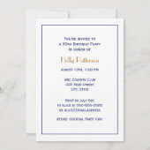 gestileerde Mount Desert Island MN Map Blue Kaart (Achterkant)