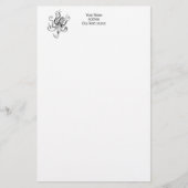 gestileerde octopustekening #1 briefpapier (Voorkant)