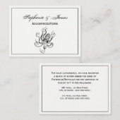  gestileerde octopustekening #1 visitekaartje (Voorkant / Achterkant)