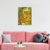 Gestileerde Oerwouden elegantie Canvas Afdruk (Insitu (Woonkamer))