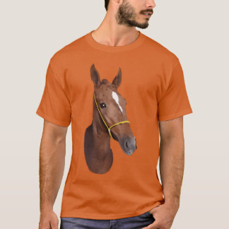Gestileerde Paard Hoofd meisje T-shirt