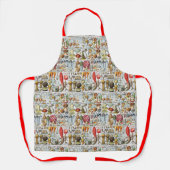  gestileerde paddenstoelen Schimmelplaat Schort (Voorkant)