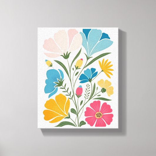 Gestileerde Peony Blossom Art Print (Voorkant)