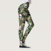 Gestileerde schedels met hart ogen camo leggings (Rechts)