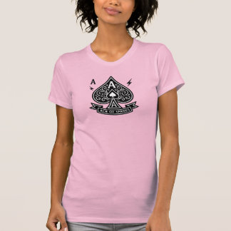 Gestileerde schoppenaas - Art-Deco Vector Embleem T-shirt