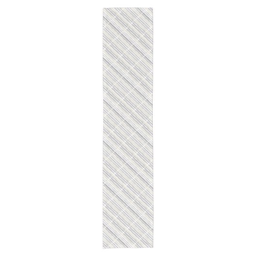 Gestileerde strepen Abstract geometrisch patroon Korte Tafelloper (Voorkant)