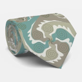 Gestileerde Swirling Hares Tesselation 4 NT Stropdas (Opgerold)