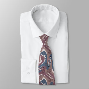 Gestileerde Swirling Hares Tesselation 7b NT Stropdas