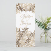 Gestileerde Tan en het Bruine BloemenProgramma van Kaart (Staand voorkant)