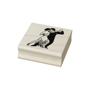 gestileerde Tango-dansers Rubberstempel