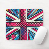 Gestileerde union jack muismat (Met muis)