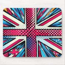 Gestileerde union jack muismat