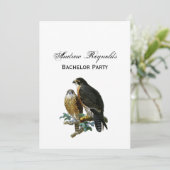  gestileerde valken op een vertakking kaart (Staand voorkant)