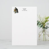  gestileerde valken op vertakking briefpapier (Staand voorkant)