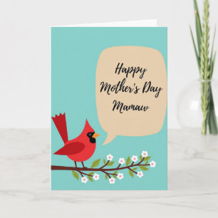 Gestileerde Vogel Moederdagkaart Kaart