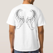 Gestileerde Vogelvleugels T-shirt